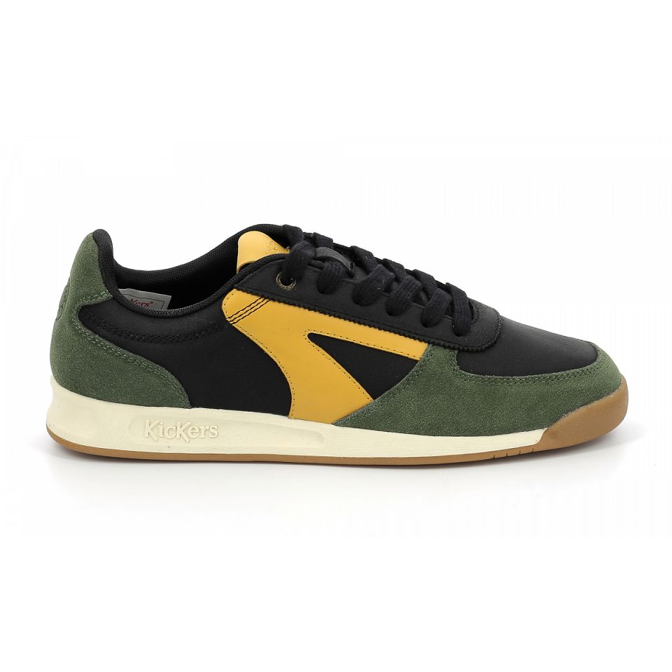 Kickers Kick krack Sneakers Herr Black/khaki/Beige | 84623-JZBR