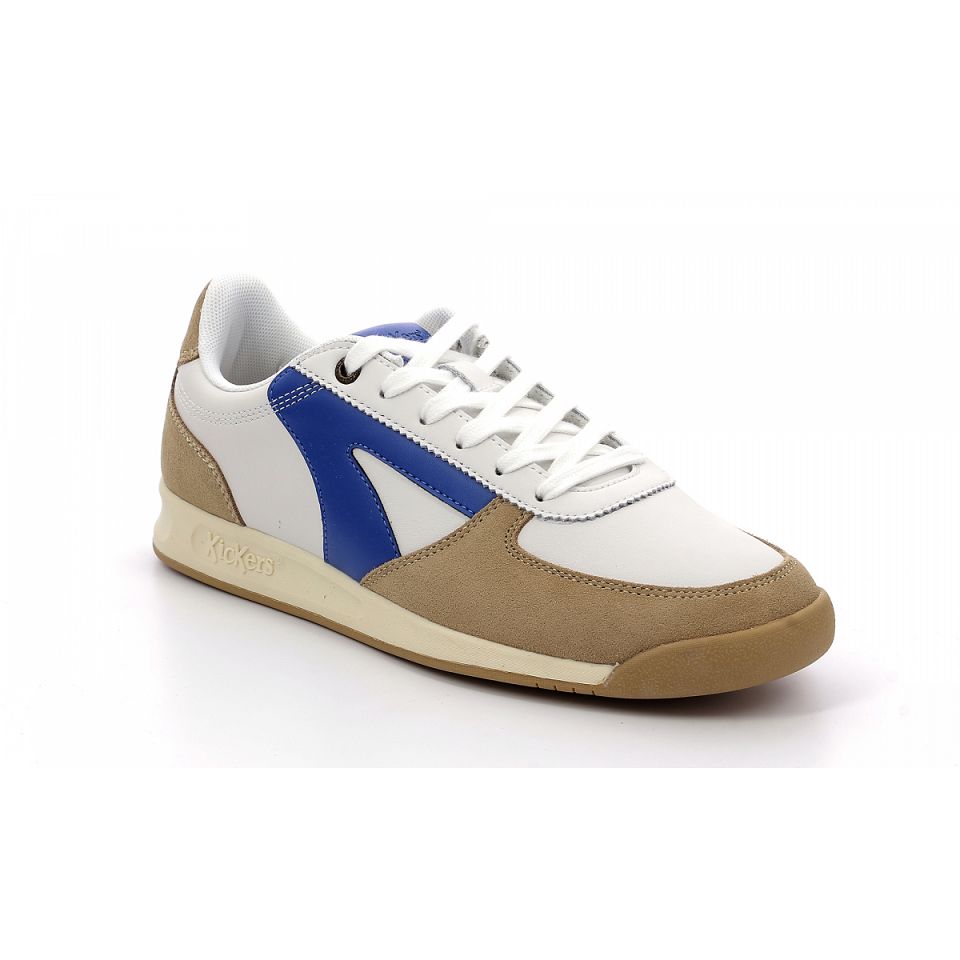 Kickers Kick krack Sneakers Herr White/Blue | 05384-TIJR