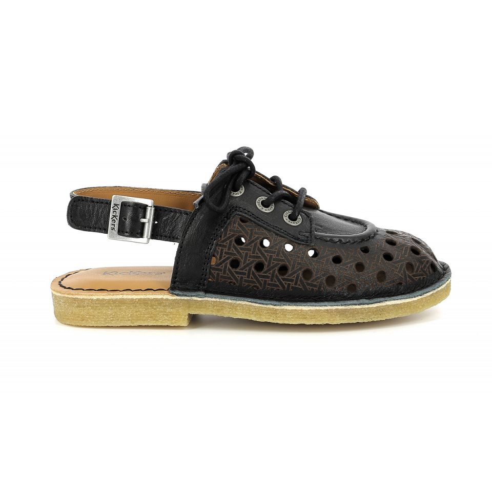 Kickers Kick lella Sandaler Dam Svarta | 03629-DWYG