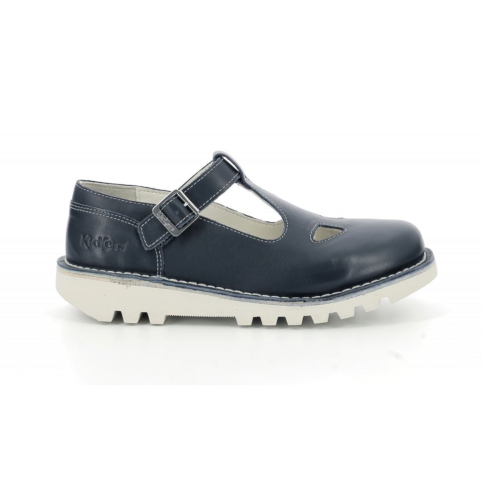 Kickers Kick mary jane Ballerina Dam Blå | 75102-RXQC