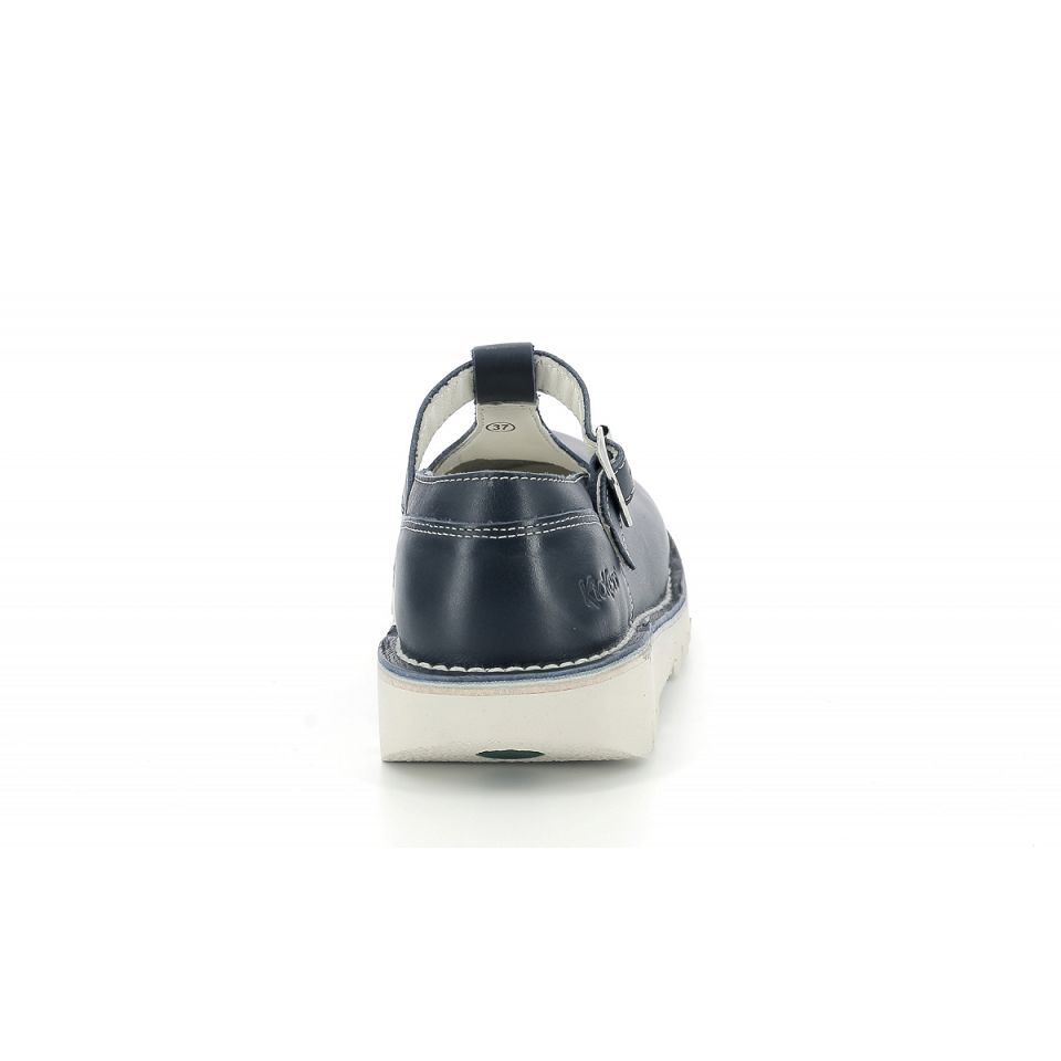 Kickers Kick mary jane Ballerina Dam Blå | 75102-RXQC