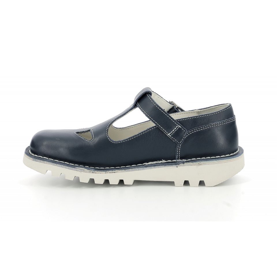 Kickers Kick mary jane Ballerina Dam Blå | 75102-RXQC