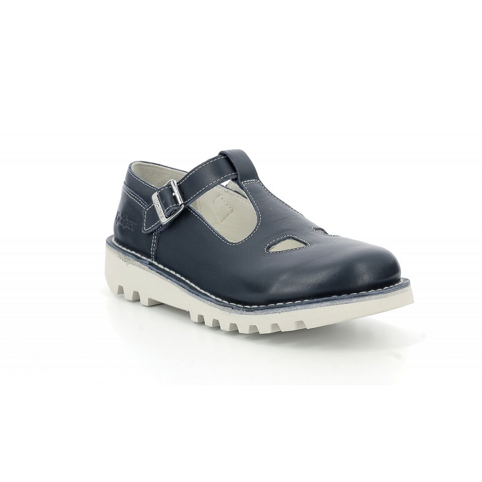 Kickers Kick mary jane Ballerina Dam Blå | 75102-RXQC