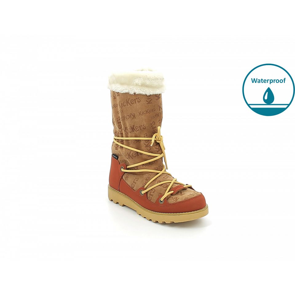 Kickers Kick neosnow Vinterkängor Dam Camel | 37902-RSVJ