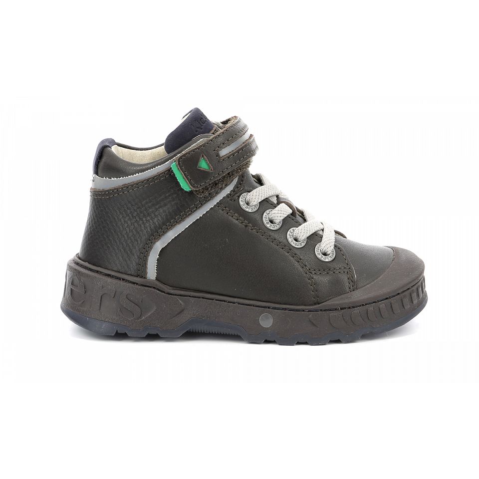 Kickers Kick teen Sneakers Pojke Mörkbruna Marinblå | 85762-SVLK