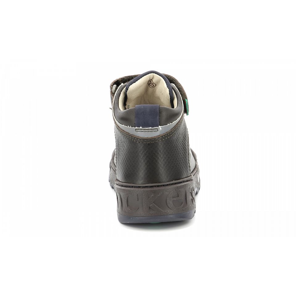Kickers Kick teen Sneakers Pojke Mörkbruna Marinblå | 85762-SVLK