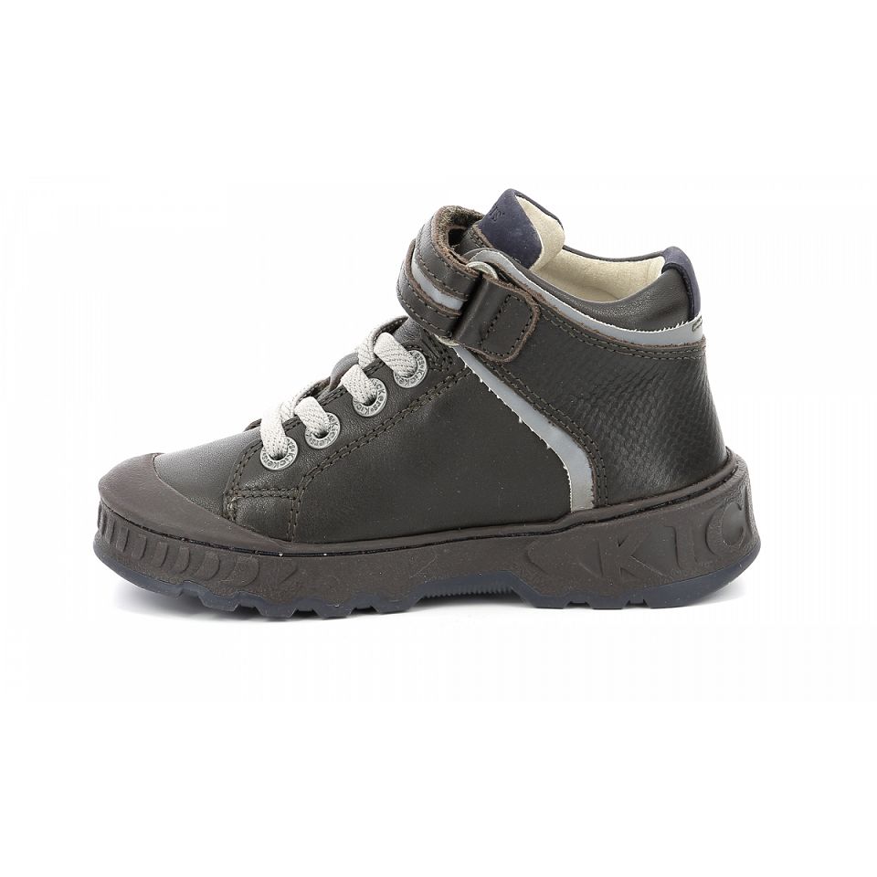 Kickers Kick teen Sneakers Pojke Mörkbruna Marinblå | 85762-SVLK