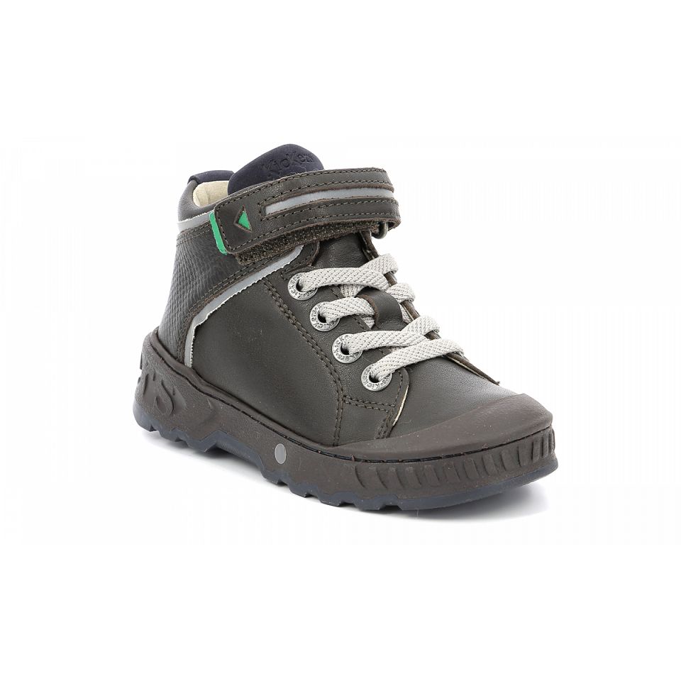 Kickers Kick teen Sneakers Pojke Mörkbruna Marinblå | 85762-SVLK