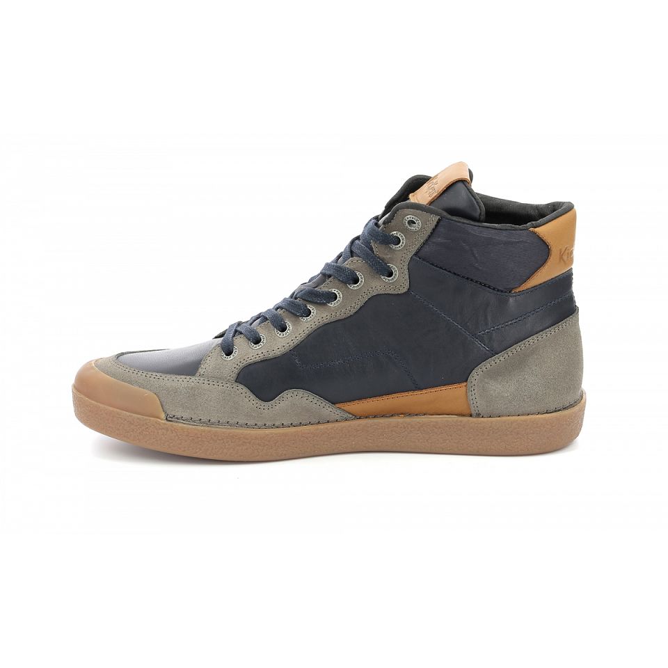 Kickers Kick triparty Sneakers Herr Beige/navy | 19065-DZMQ
