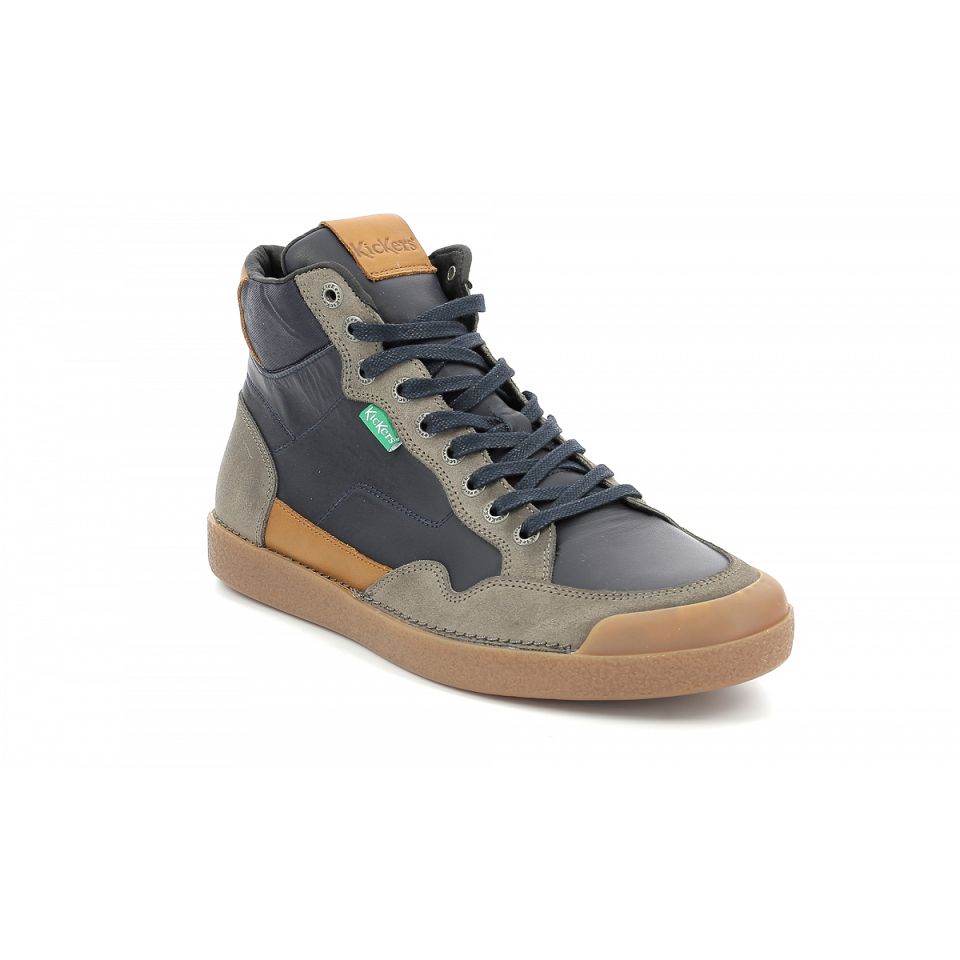 Kickers Kick triparty Sneakers Herr Beige/navy | 19065-DZMQ