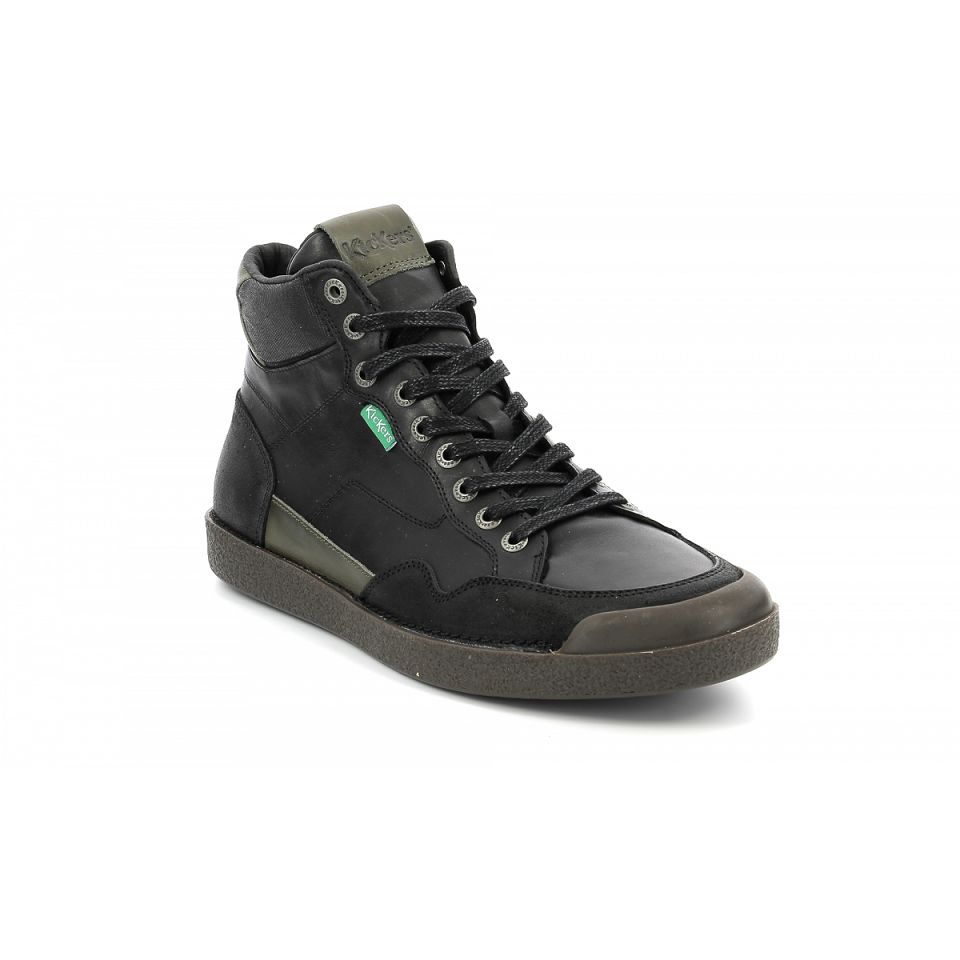 Kickers Kick triparty Sneakers Herr Black/khaki | 21783-VIWT