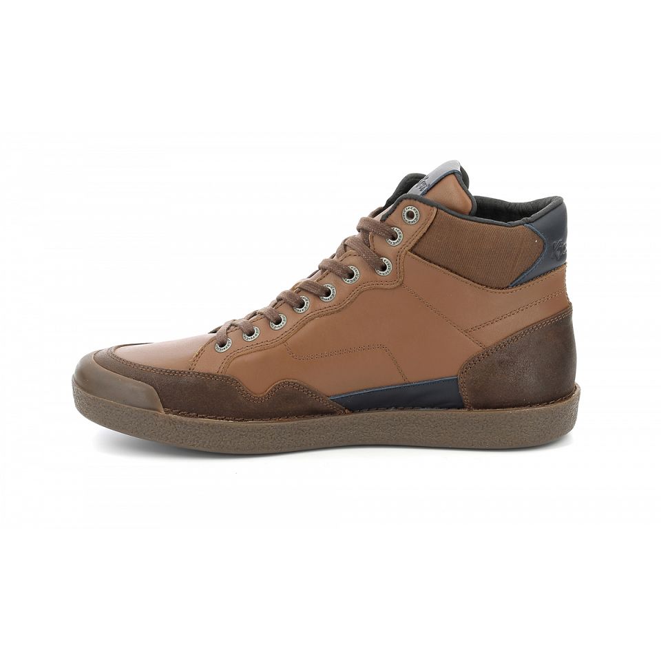 Kickers Kick triparty Sneakers Herr Camel Cognac/navy | 39624-YOCG