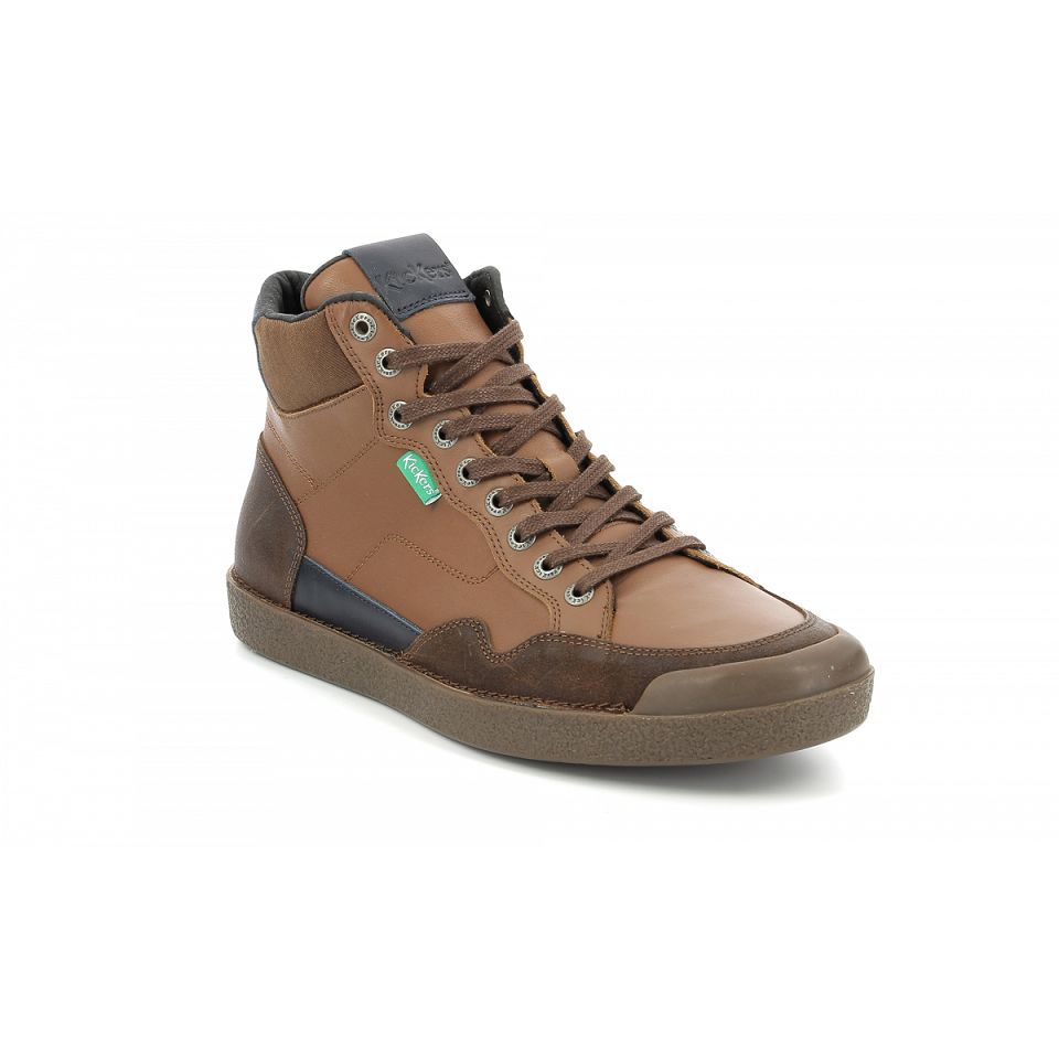Kickers Kick triparty Sneakers Herr Camel Cognac/navy | 39624-YOCG