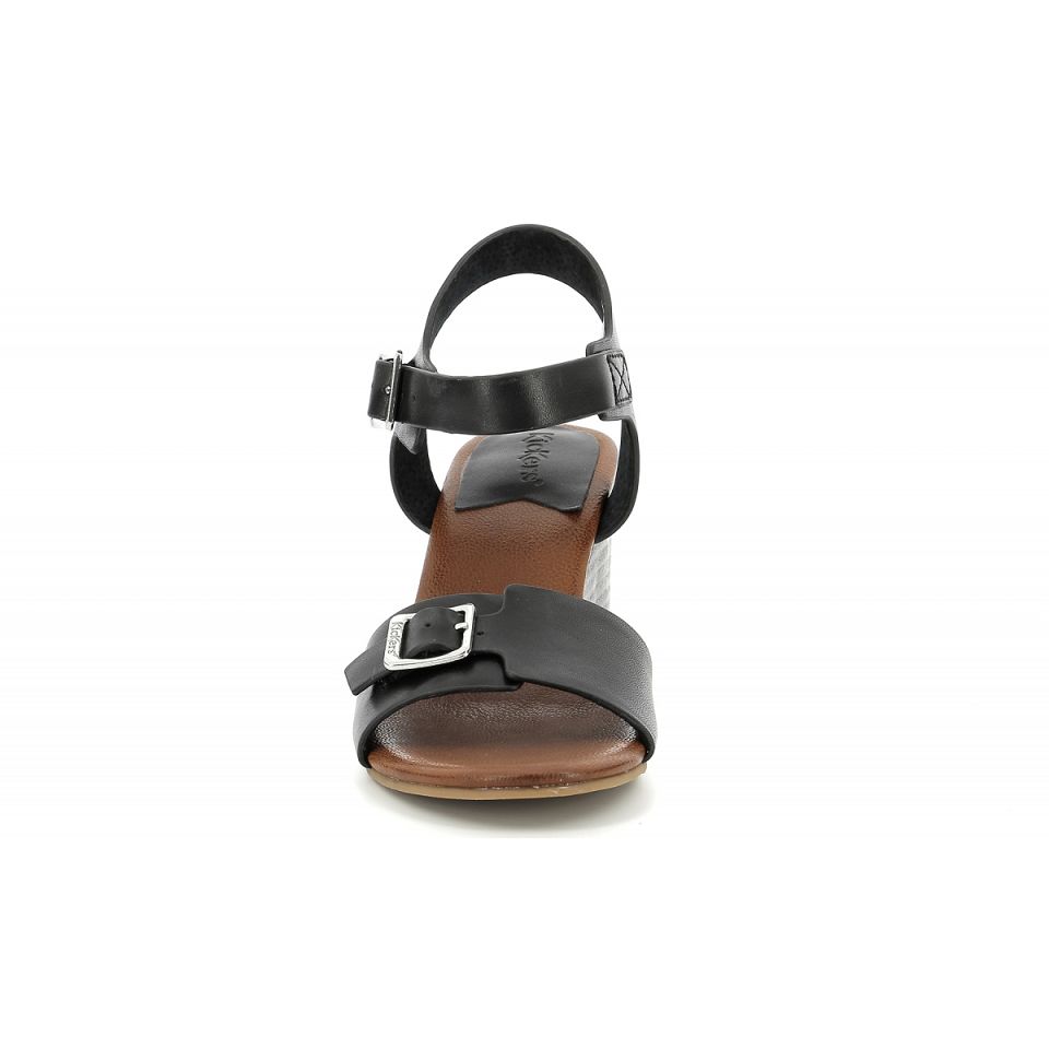 Kickers Kick vodou Sandaler Dam Svarta | 75496-PNFE
