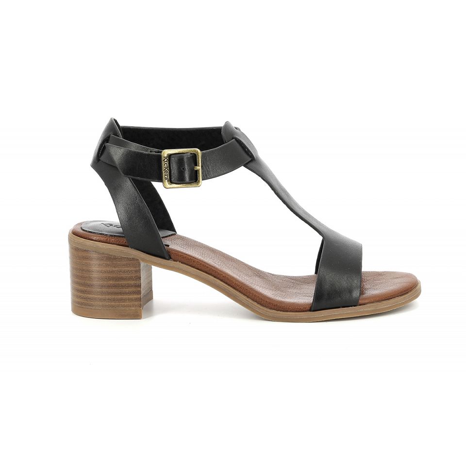 Kickers Kick volga Sandaler Dam Svarta | 78639-TUEM