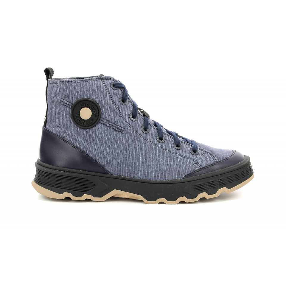 Kickers Kick way Sneakers Herr Blå | 83601-XNZP