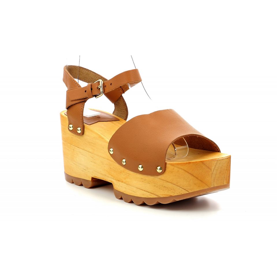 Kickers Kick wedge wise Sandaler Dam Camel | 81735-DQBS