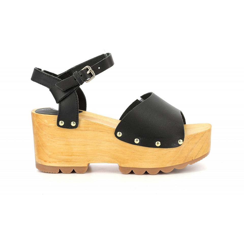 Kickers Kick wedge wise Sandaler Dam Svarta | 97351-SZKI