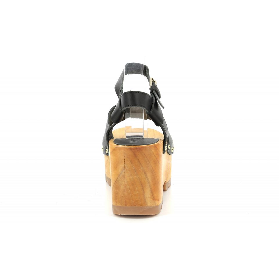 Kickers Kick wedge wise Sandaler Dam Svarta | 97351-SZKI