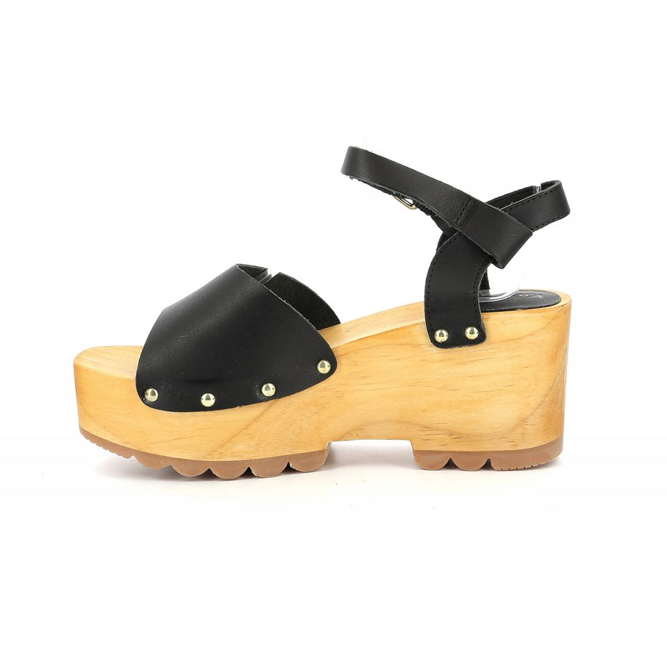 Kickers Kick wedge wise Sandaler Dam Svarta | 97351-SZKI