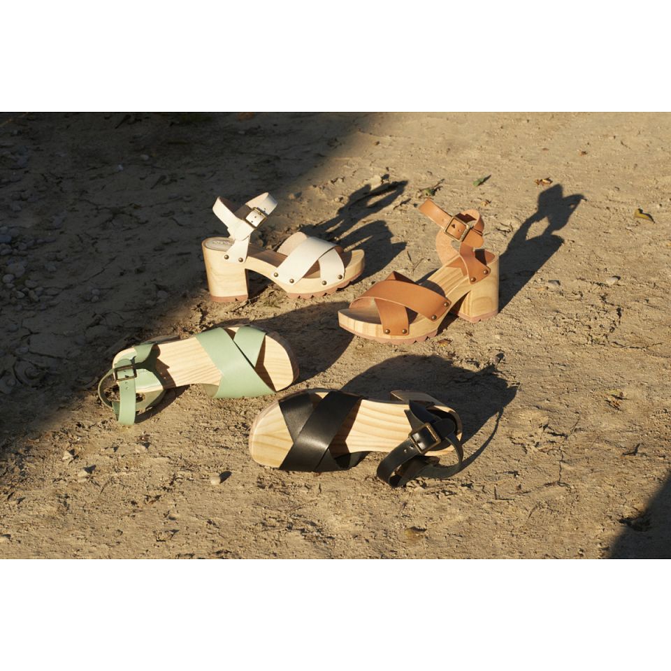 Kickers Kick wise Sandaler Dam Svarta | 90648-PNHO