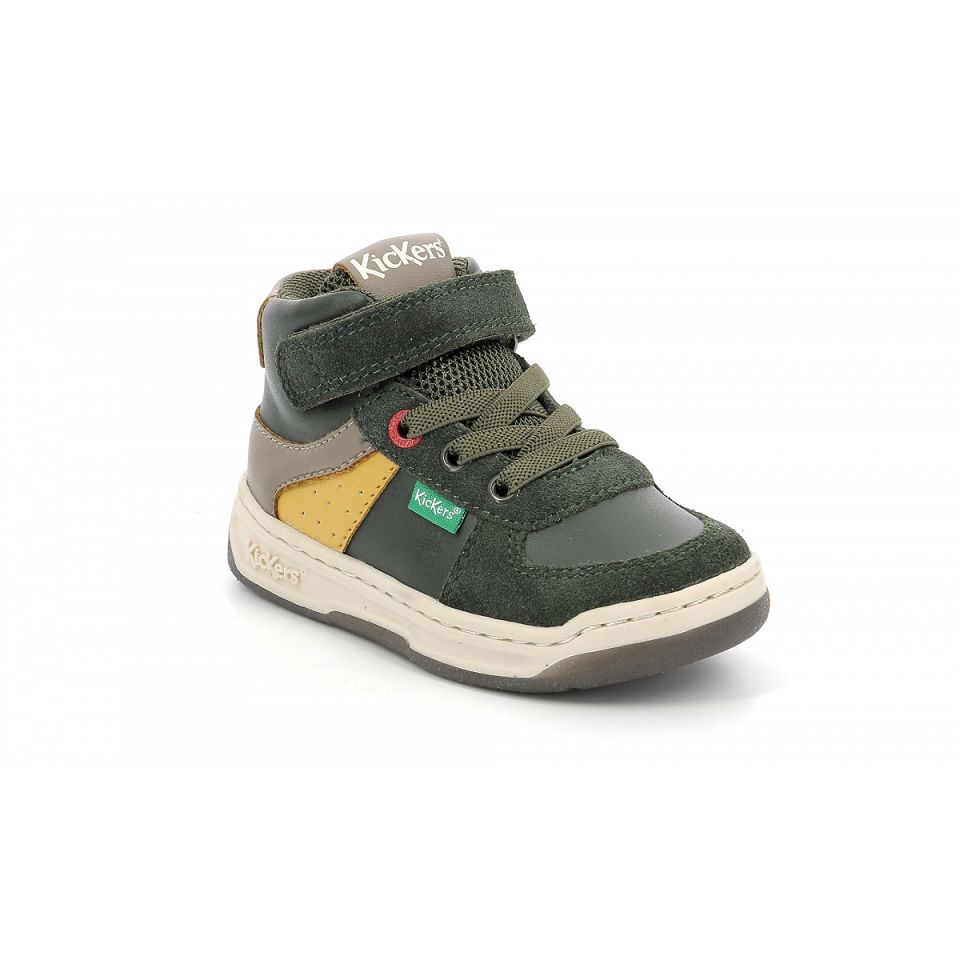 Kickers Kickalien Sandaler Pojke Khaki | 83654-GLXU