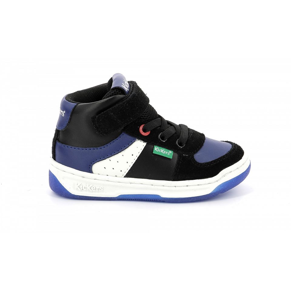 Kickers Kickalien Sneakers Pojke Svarta Blå Vita | 31294-FTEQ