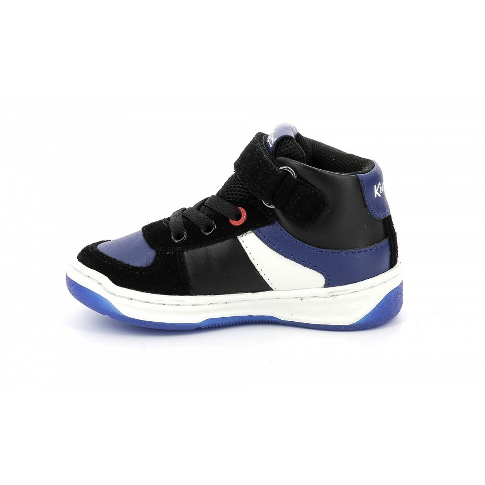 Kickers Kickalien Sneakers Pojke Svarta Blå Vita | 31294-FTEQ