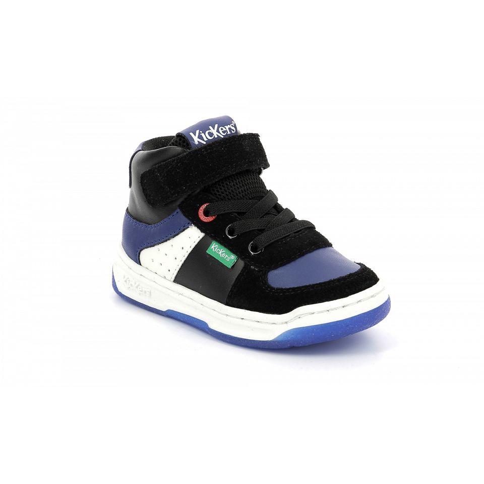 Kickers Kickalien Sneakers Pojke Svarta Blå Vita | 31294-FTEQ