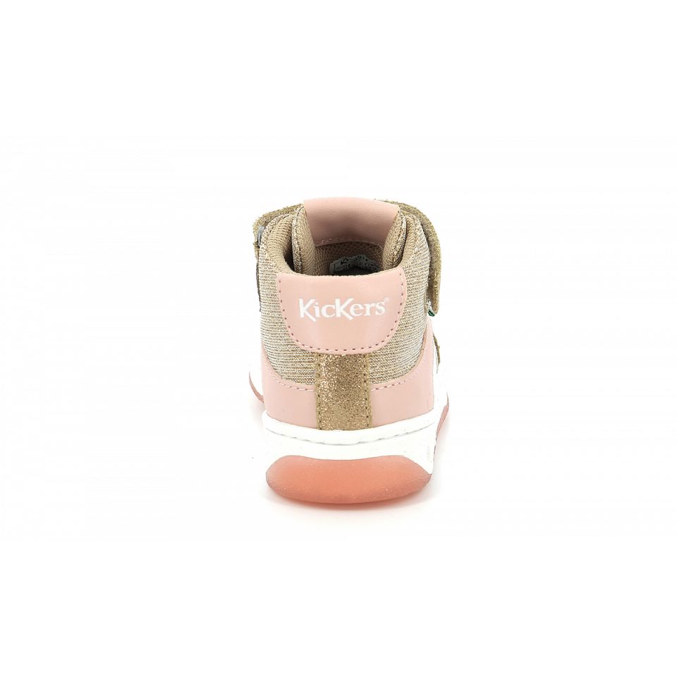 Kickers Kickalien Sneakers Tjej Beige Rosa | 68357-DLIP