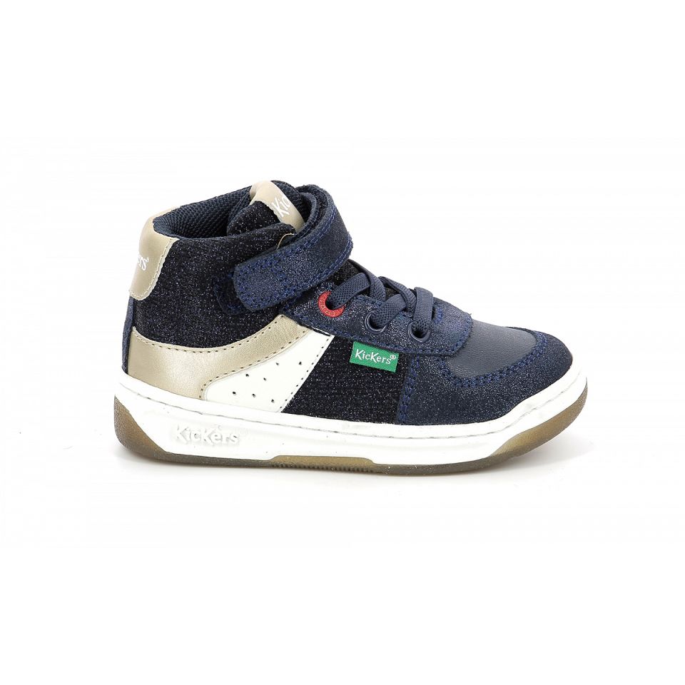Kickers Kickalien Sneakers Tjej Marinblå | 83179-PTKD