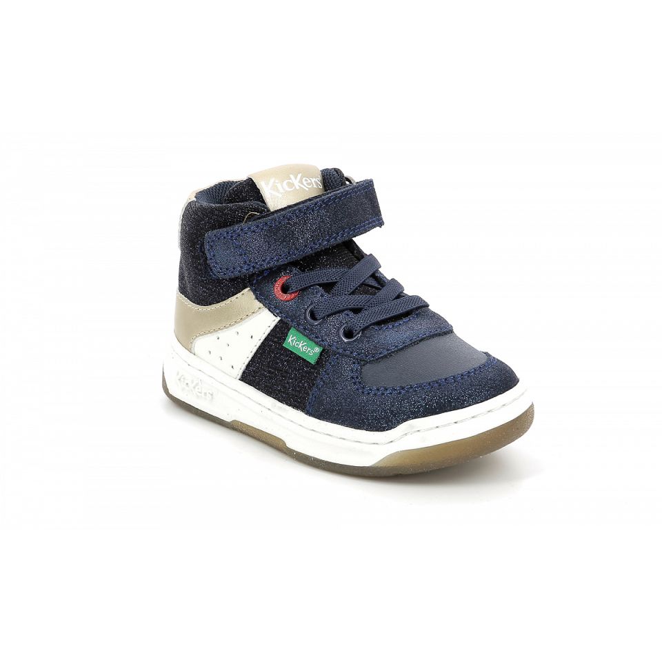 Kickers Kickalien Sneakers Tjej Marinblå | 83179-PTKD