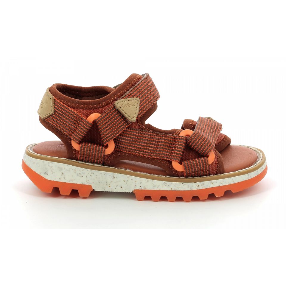 Kickers Kickclock Sandaler Pojke Bruna Orange | 13920-KINT