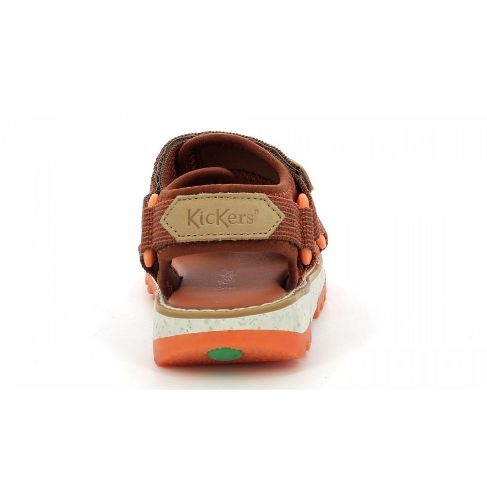 Kickers Kickclock Sandaler Pojke Bruna Orange | 13920-KINT