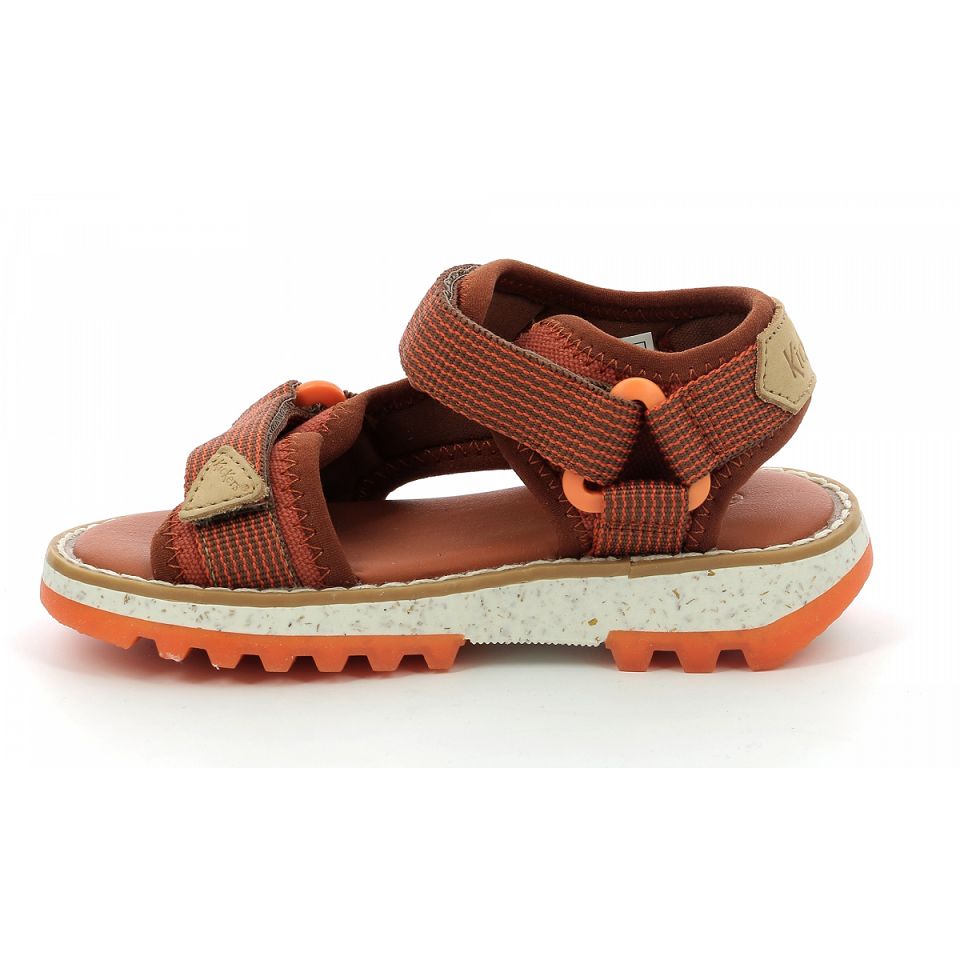 Kickers Kickclock Sandaler Pojke Bruna Orange | 13920-KINT