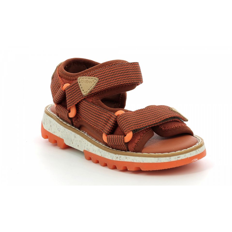 Kickers Kickclock Sandaler Pojke Bruna Orange | 13920-KINT