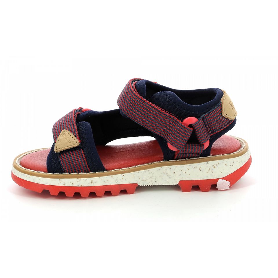 Kickers Kickclock Sandaler Pojke Röda Marinblå | 92586-UDQB