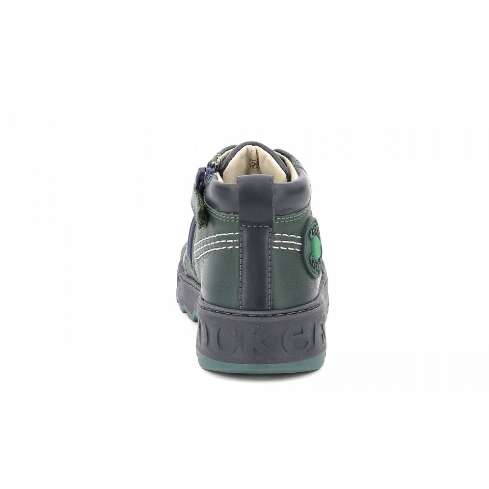 Kickers Kickdundy Sneakers Pojke Gröna Marinblå | 21578-RFOI