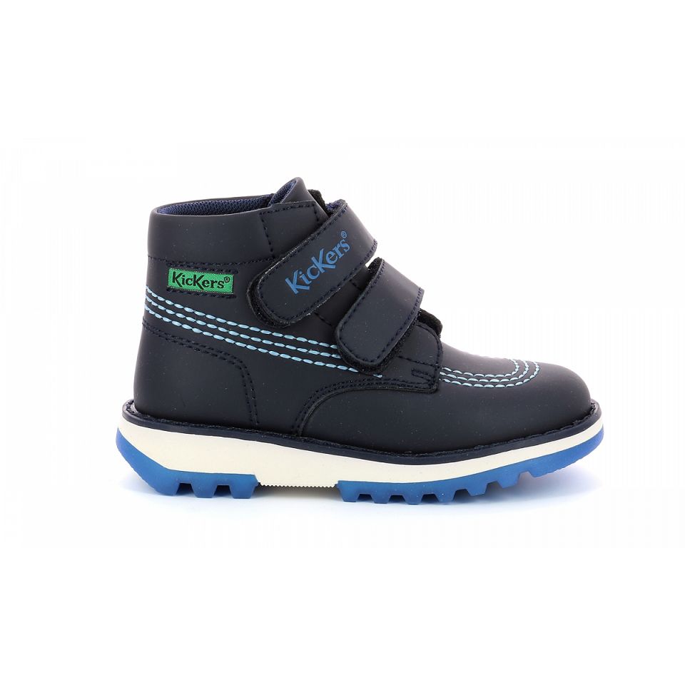 Kickers Kickfun Sneakers Pojke Marinblå | 24375-IRLZ