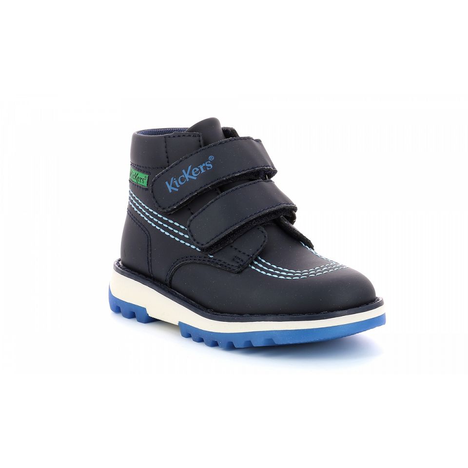 Kickers Kickfun Sneakers Pojke Marinblå | 24375-IRLZ