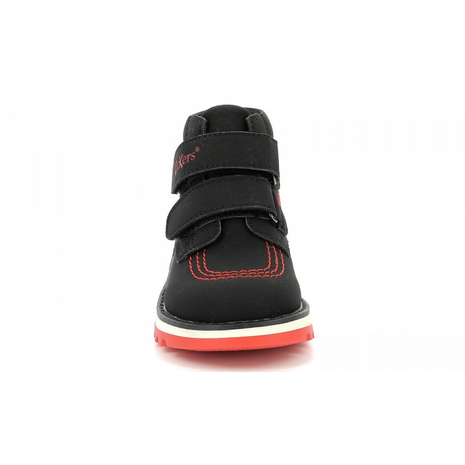 Kickers Kickfun Sneakers Tjej Svarta Röda | 24187-EWCU