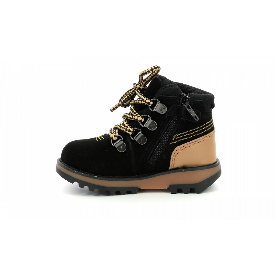Kickers Kicknature Stövlar Tjej Svarta | 39827-XPON