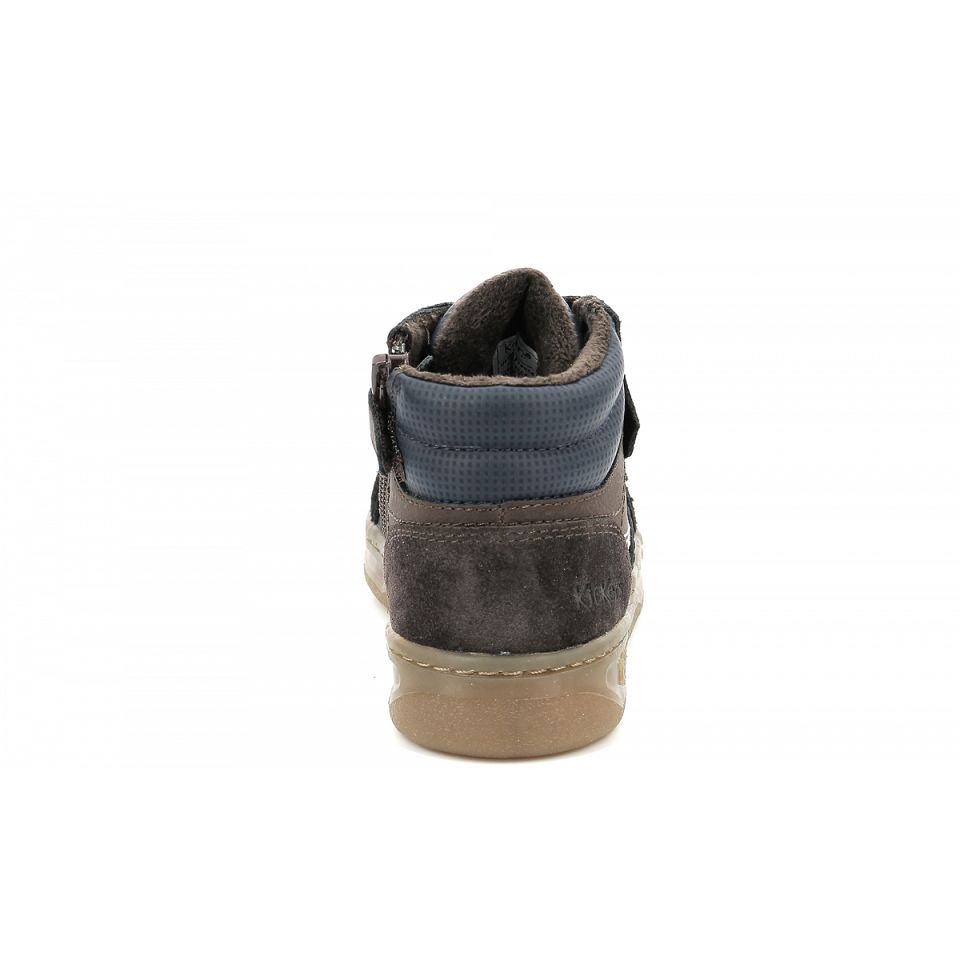 Kickers Kickosta Sneakers Pojke Mörkbruna Marinblå | 49523-TAOY