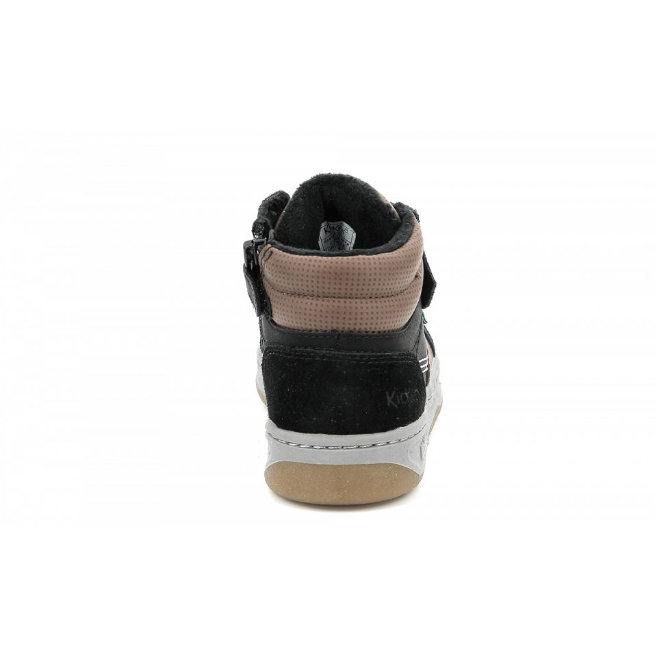 Kickers Kickosta Sneakers Pojke Svarta Blå Bruna | 18093-NEBZ