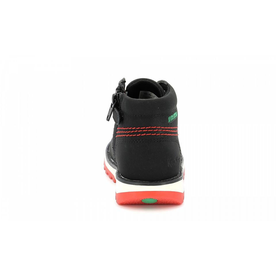Kickers Kickrally20 Sneakers Pojke Svarta Röda | 96548-ETXP