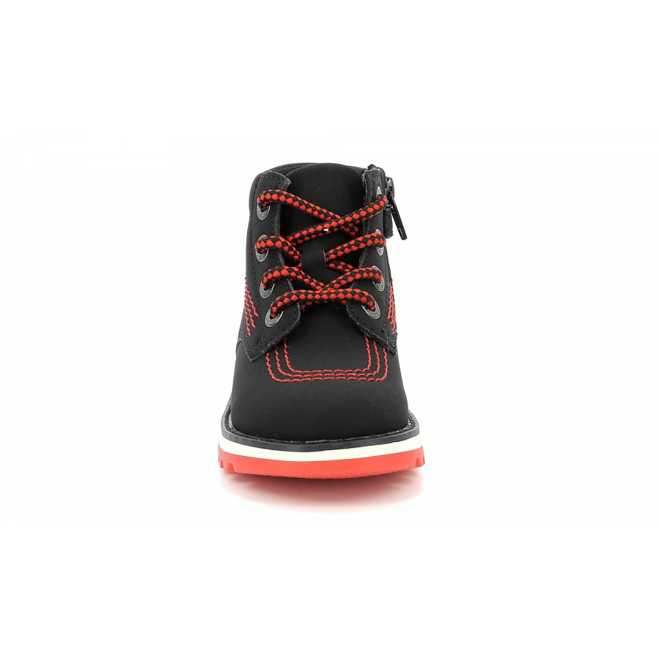 Kickers Kickrally20 Sneakers Pojke Svarta Röda | 96548-ETXP