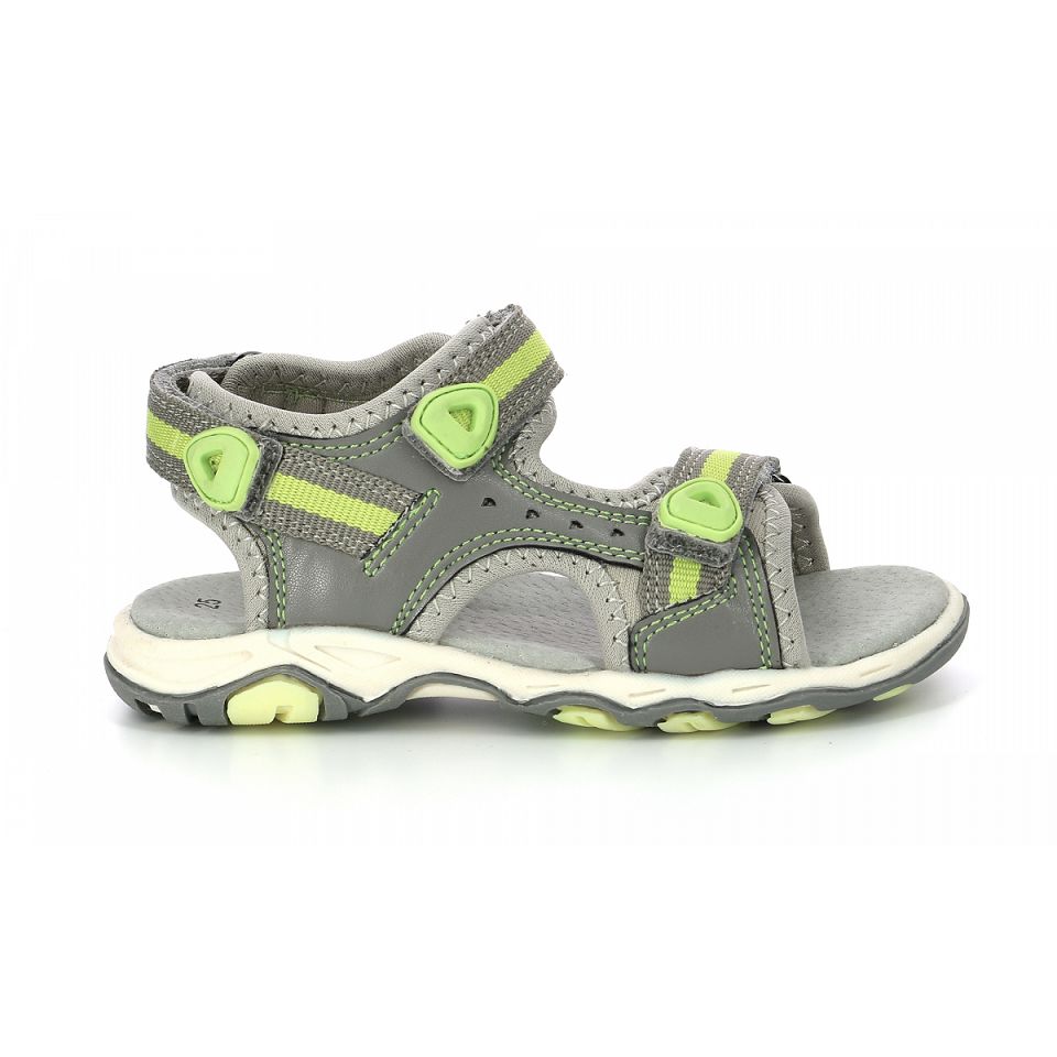 Kickers Kiwi Sandaler Pojke Grå Gröna | 72896-JCOH