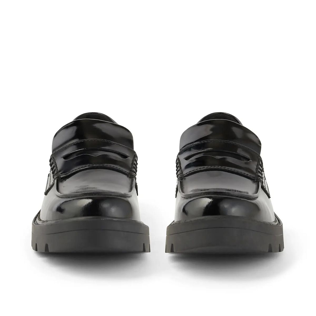Kickers Kori Leather Loafers Dam Svarta | 40293-RAMN