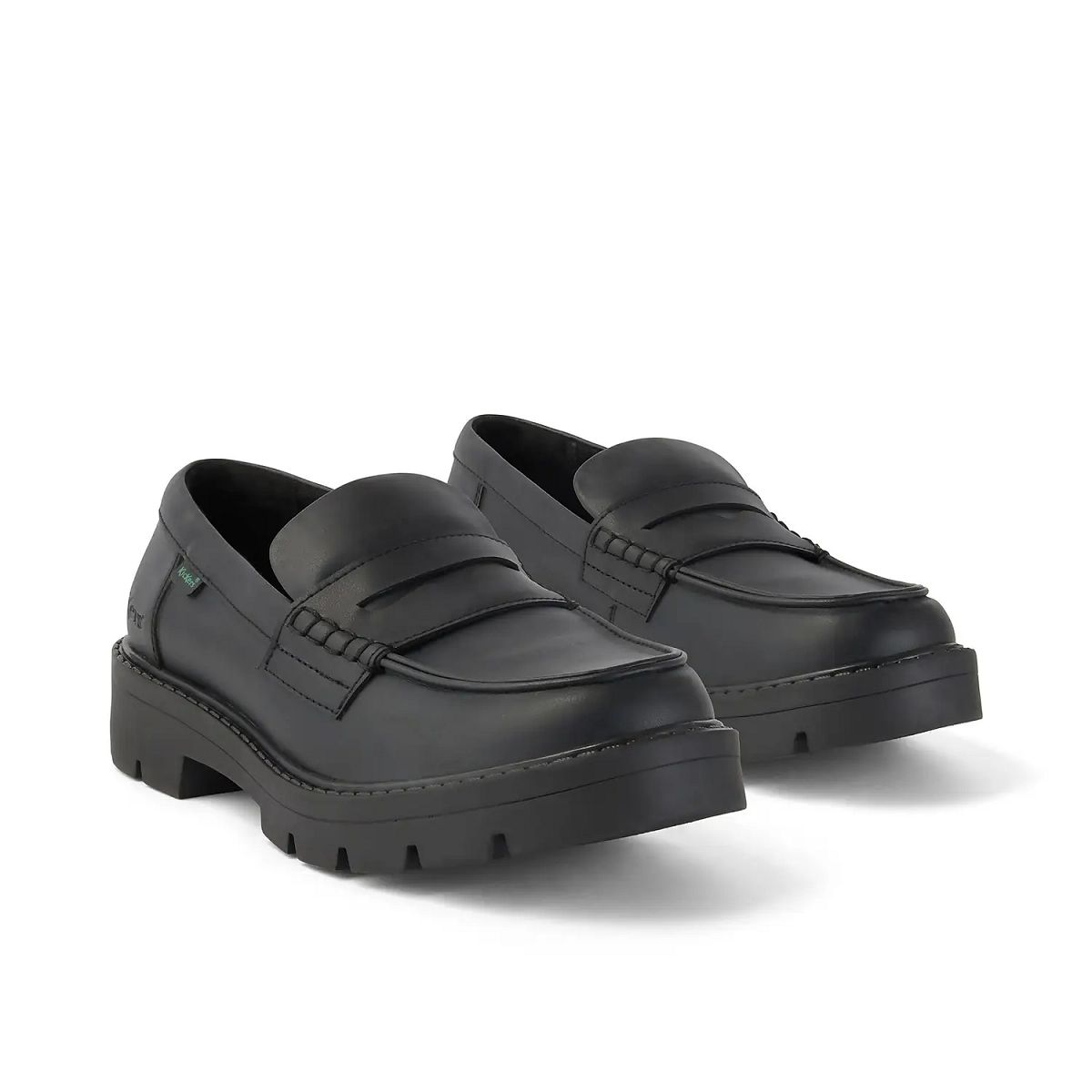 Kickers Kori Veganska Loafers Dam Svarta | 83460-SEAM