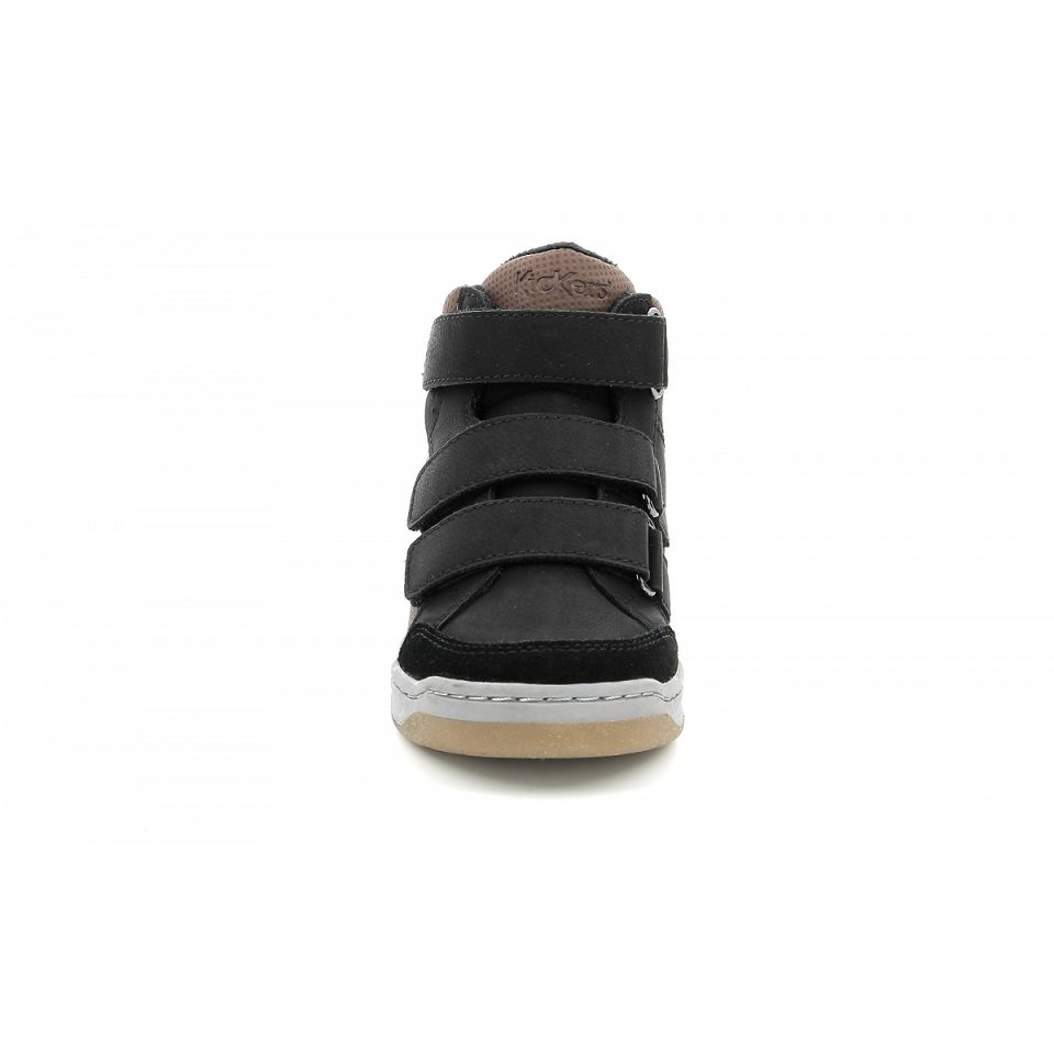 Kickers Kroisy Sneakers Pojke Svarta Bruna | 16284-IYWU